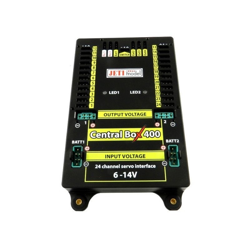 Box (Powerbox, Emcotec, Jeti, ...) - Central Box 400 Duplex 2.4EX + 2x Rsat2 + 1x RC switch - Jeti - FLASH RC