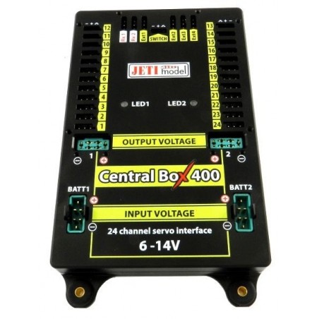 Box (Powerbox, Emcotec, Jeti, ...) - Central Box 400 Duplex 2.4EX + 2x Rsat2 + 1x RC switch - Jeti - FLASH RC