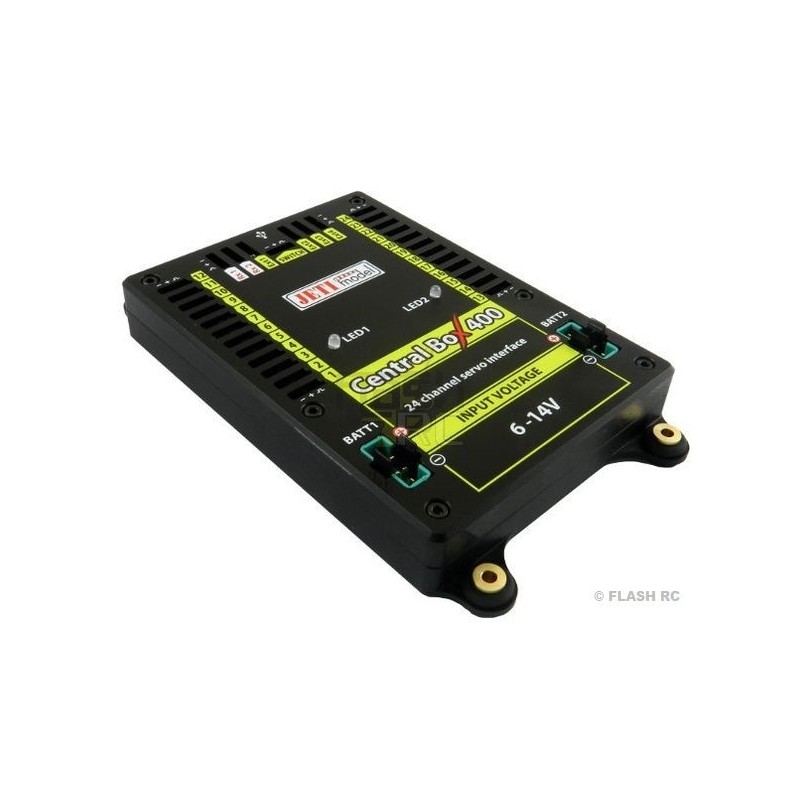 Box (Powerbox, Emcotec, Jeti, ...) - Central Box 400 Duplex 2.4EX + 2x Rsat2 + 1x RC switch - Jeti - FLASH RC