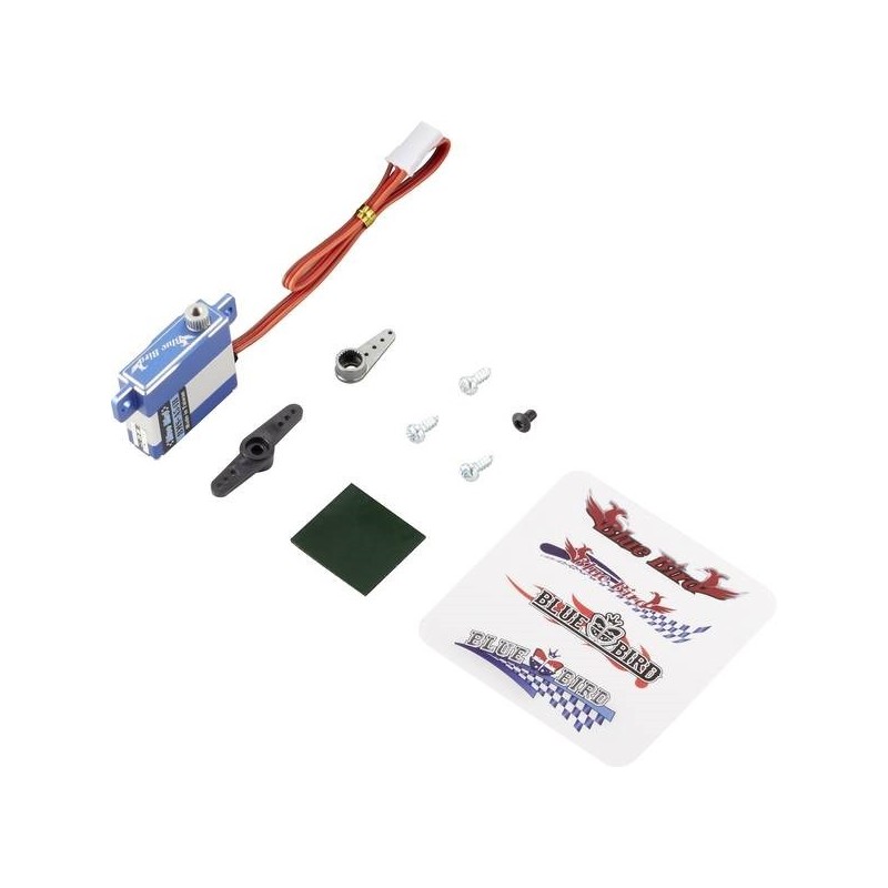 Servos - Blue Bird servo BMS-54H HV 7.4Kg.cm 0.08s 24.0g 10mm - FLASH RC