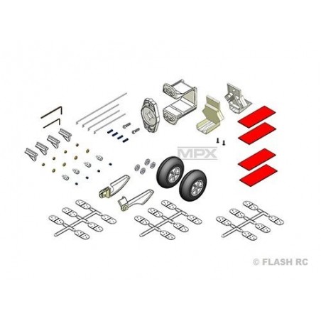 Fittings (parts) - Set of small accessories Parkmaster PRO Multiplex - FLASH RC
