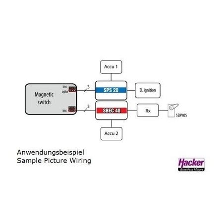 Electronic / magnetic switches - Duplex 2.4EX Jeti magnetic switch - FLASH RC