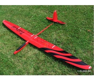 Motoalianti RC - E-Tomcat Full carbon 2,60m rosso e nero RCRCM - FLASH RC