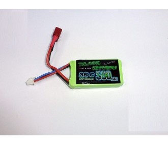 Batterien für den Antrieb von RC-Flugzeugen - Batterie Black Lithium 2S 7.4V 500mAh 45C Steckdose DEANS - A2PRO - FLASH RC