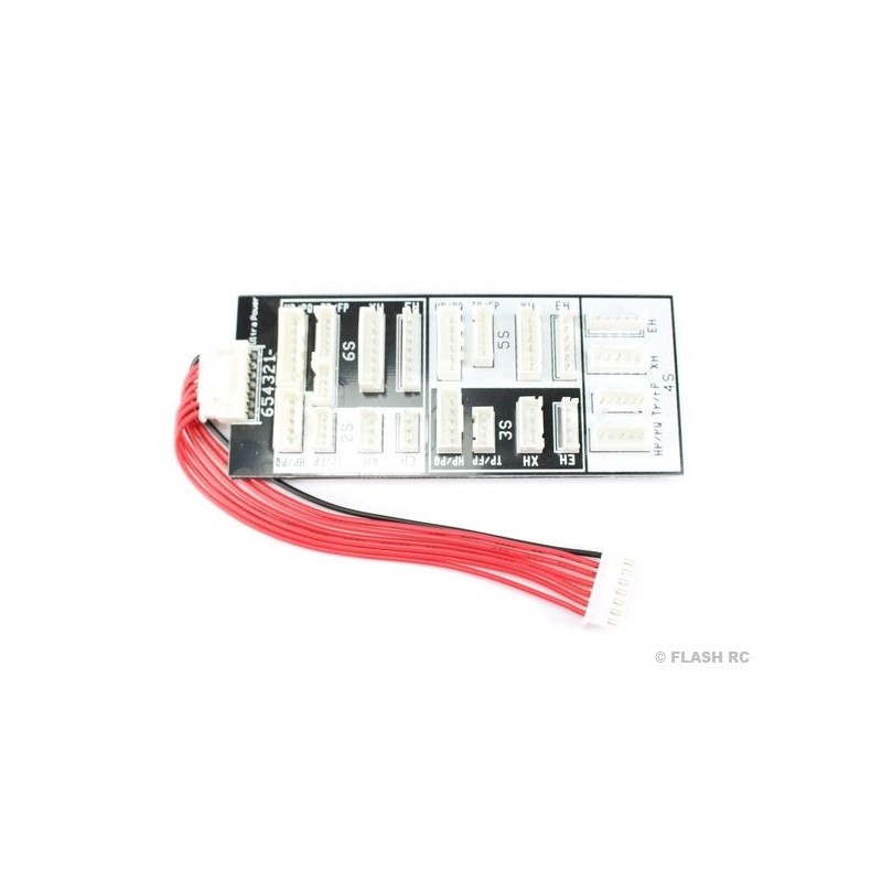 Accessoires chargeurs - Platine d'équilibrage 4 en 1 : JST-XH, TP/FP, HP/PQ, EH Ultra Power - FLASH RC