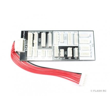 Accesorios del cargador - Placa de equilibrado 4 en 1: JST-XH, TP/FP, HP/PQ, EH Ultra Power - FLASH RC