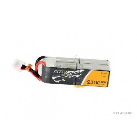 Batteries de propulsion avions RC - Batterie Tattu lipo 3S 11.1V 2300mAh 45C prise xt60 - FLASH RC