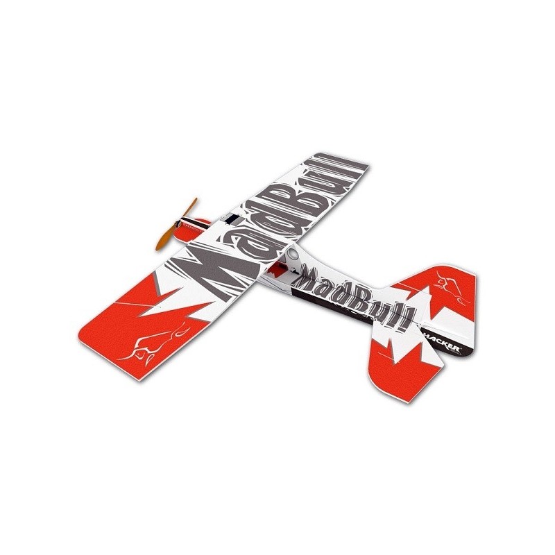 Aerei R/C per principianti - Modello di aereo Hacker Mad Bull rosso ARF 0,92m circa - FLASH RC