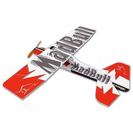 Aviones R/C para principiantes - Avión Hacker modelo Mad Bull rojo ARF aprox.0.92m - FLASH RC