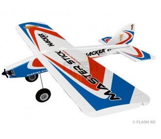 Avion Hacker model Master Stick bleu ARF env.1.20m - FLASH RC