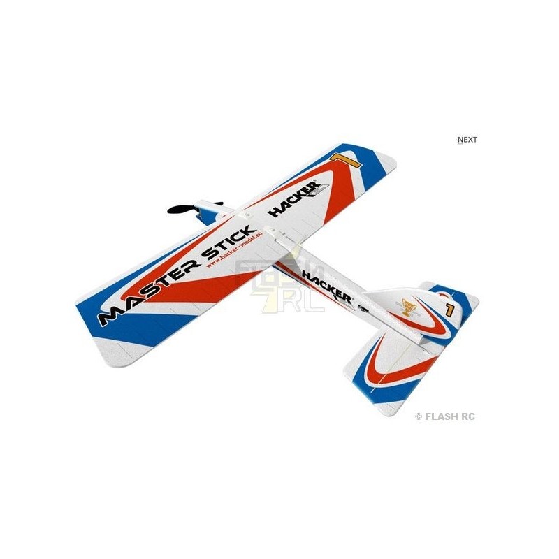 RC-Flugzeuge Anfänger - Flugzeug Hacker model Master Stick blau ARF ca.1.20m - FLASH RC