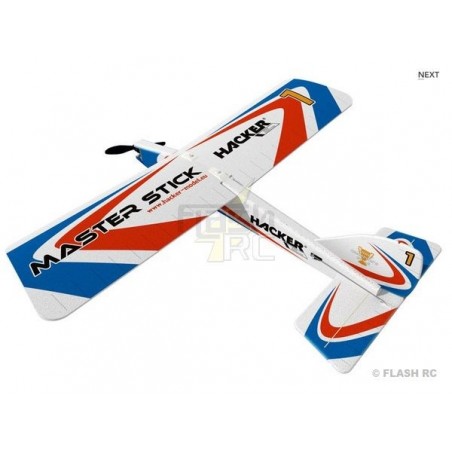 Aerei R/C per principianti - Modello di aereo Hacker Master Stick blu ARF circa 1,20m - FLASH RC