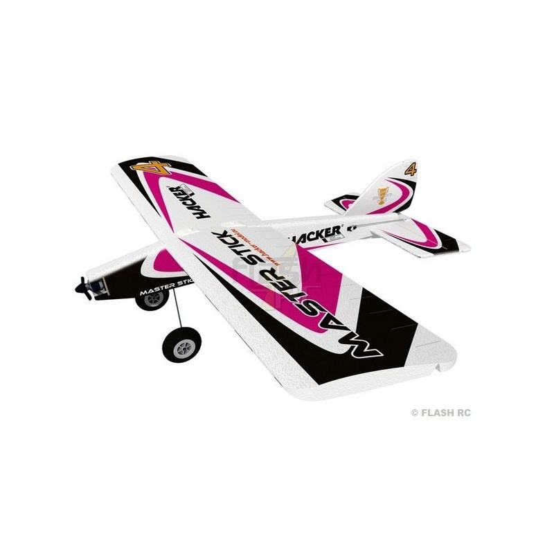 Aviones R/C para principiantes - Avión Hacker modelo Master Stick negro ARF aprox.1.20m - FLASH RC