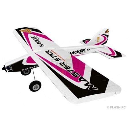 Aviones R/C para principiantes - Avión Hacker modelo Master Stick negro ARF aprox.1.20m - FLASH RC