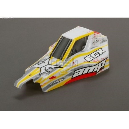 Carrosserie blanc/rouge ECX 1/10 AMP Desert Buggy - FLASH RC