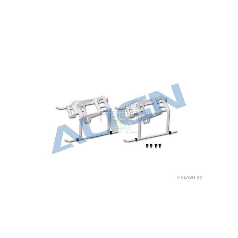 T-REX 150 - H15F001XXT - Train atterrissage blanc (2 pcs) - T-REX 150 Align - FLASH RC