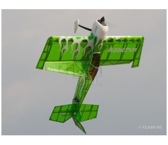 RC Aerobatic Aircraft - Precision Aerobatics Addiction (V2) green ARF approx.1.00m - with LEDs - FLASH RC 2