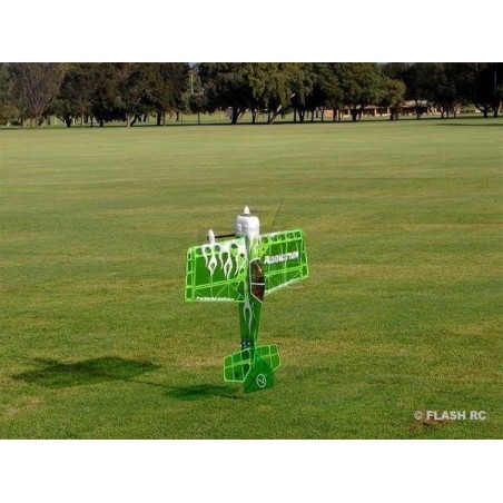 Avion Precision Aerobatics Addiction (V2) vert ARF env.1.00m - avec LEDs - FLASH RC