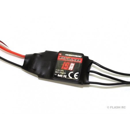 Brushless - Controleur Brushless 2-3S 15A BEC SKYWALKER HOBBYWING - FLASH RC