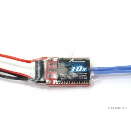 Brushless - Controlador Brushless 2-4S 10A BEC FLYFUN V4 HOBBYWING - FLASH RC
