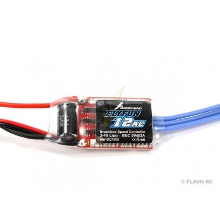 Brushless - Brushless Controller 2-4S 12AE BEC FLYFUN V4 HOBBYWING - FLASH RC