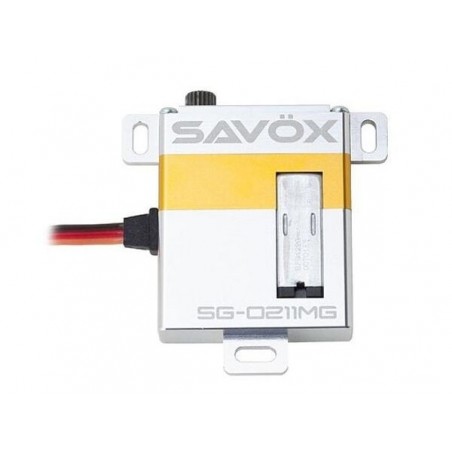 Servo numérique aile Savox SG-0211MG (29g, 8kg.cm, 0.13s/60°) - FLASH RC