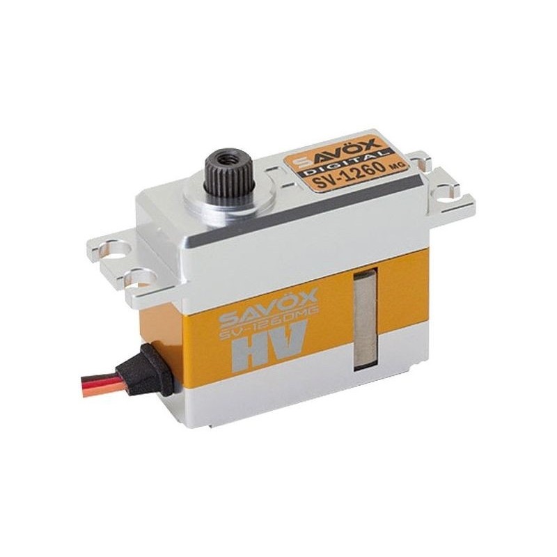 Servos - Savox SV-1260MG mini servo digital (40g, 12kg.cm, 0.055s/60°) - FLASH RC