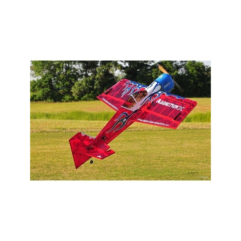 RC-Kunstflugzeuge - Flugzeug Precision Aerobatics Addiction X (V2) rot ARF ca.1.27m - mit LEDs - RC FLASH