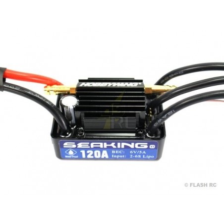 Brushless - Brushless Controller Boot SeaKing 120A V3 HOBBYWING - FLASH RC