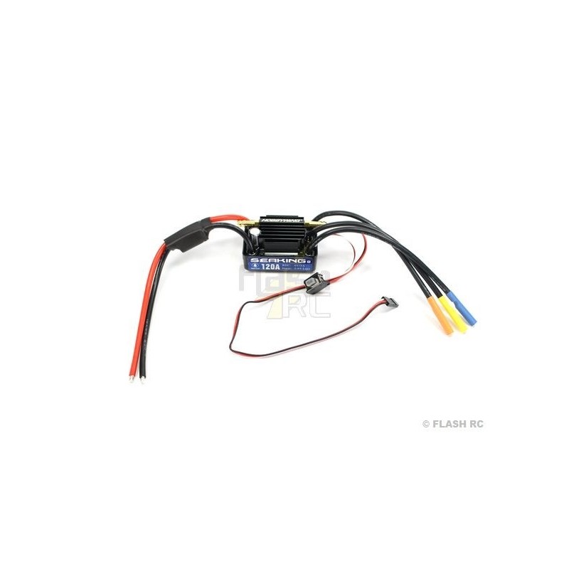 Brushless - Controlador para embarcaciones sin escobillas SeaKing 120A V3 HOBBYWING - FLASH RC