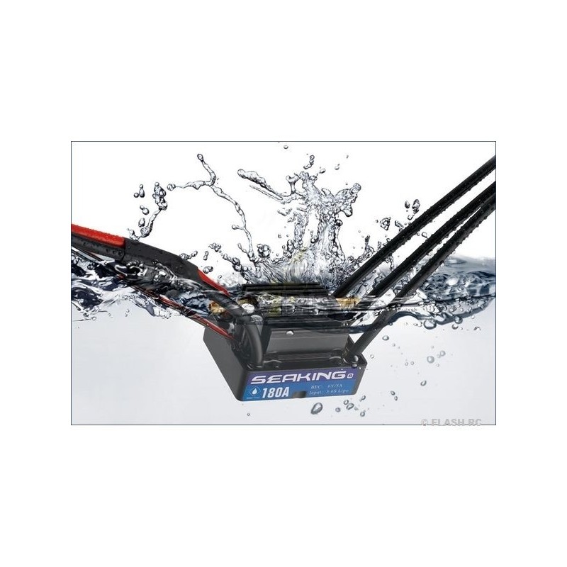 Brushless - Controlador para embarcaciones sin escobillas SeaKing 120A V3 HOBBYWING - FLASH RC