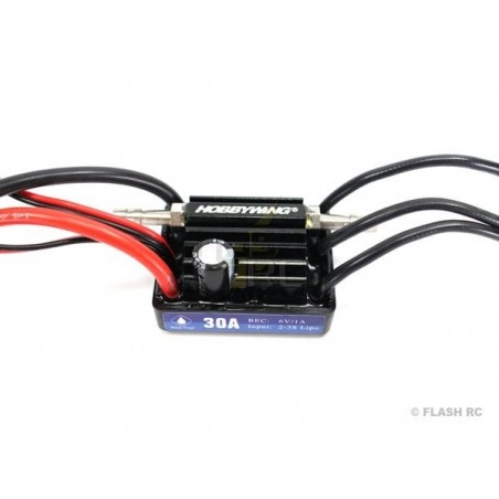 Contrôleurs bateaux RC - Controleur Brushless bateau SeaKing 30A V3 HOBBYWING - FLASH RC