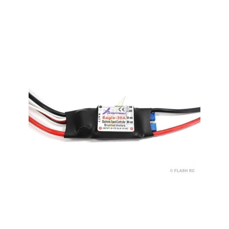 Spazzolato - Regolatore spazzolato 2-3S 30A BEC EAGLE V1 HOBBYWING - FLASH RC