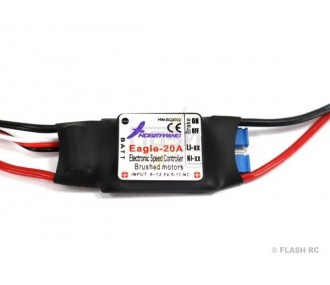 Brushed - Brushed controller 2-3S 20A BEC EAGLE V1 HOBBYWING - FLASH RC