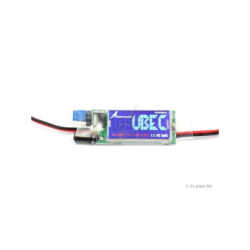 Interruptor Bec - Interruptor Bec 3A - 5/6V - Hobbywing - FLASH RC