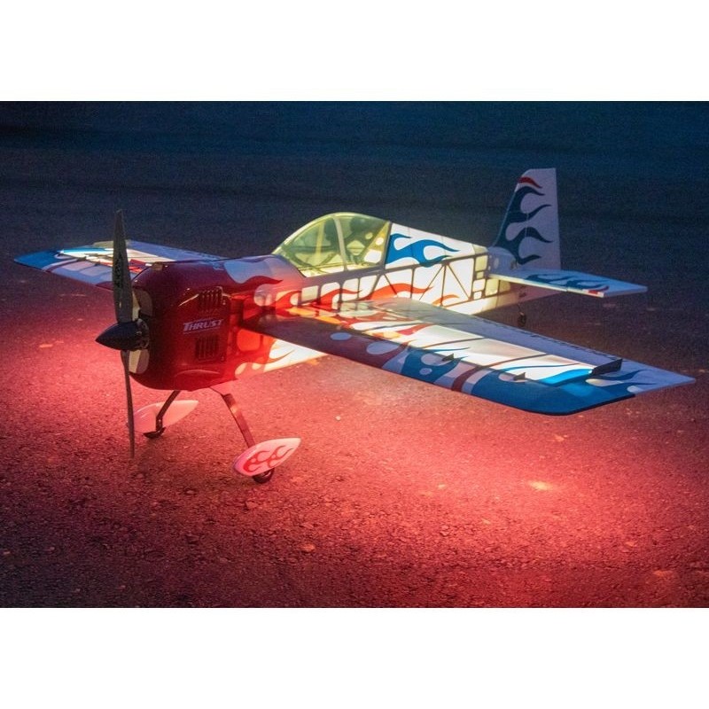 Avión Acrobático RC - Precision Aerobatics Addiction X (V2) rojo ARF aprox.1.27m - con LEDs - RC FLASH