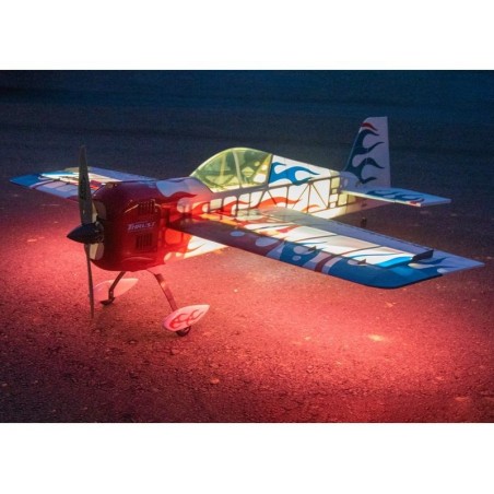 Avión Acrobático RC - Precision Aerobatics Addiction X (V2) rojo ARF aprox.1.27m - con LEDs - RC FLASH