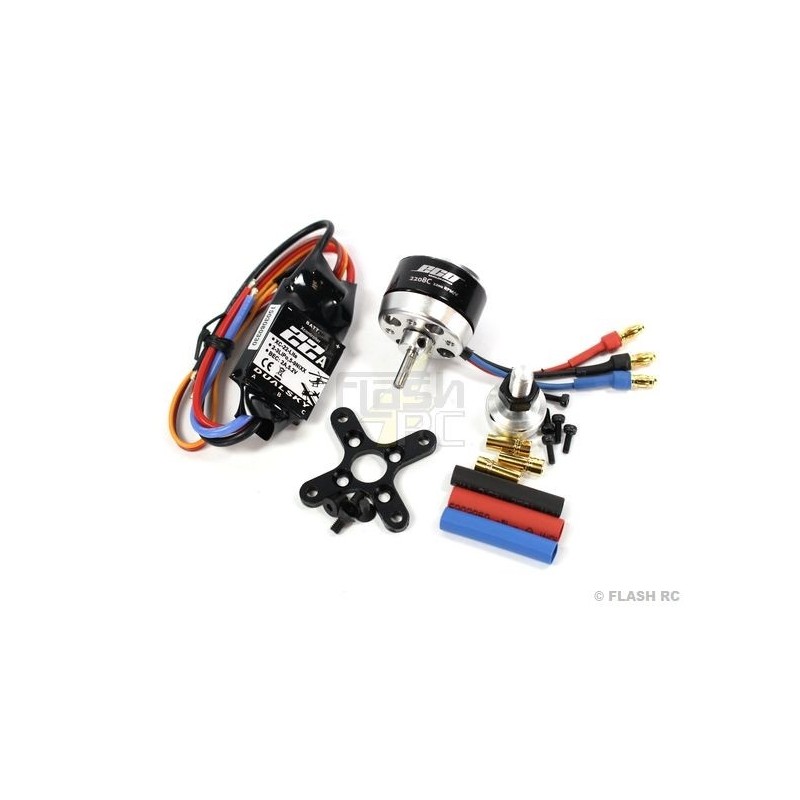 Conjuntos de propulsión - Combo Eco 2308C V2 1180kv (44g, 150W) + 22A Lite Controller - FLASH RC