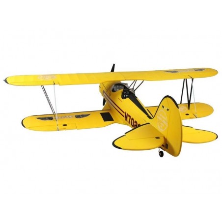 Avion Dynam Waco YMF-5D Jaune PNP env. 1.27m - FLASH RC - Le leader des avions modèlisme RC