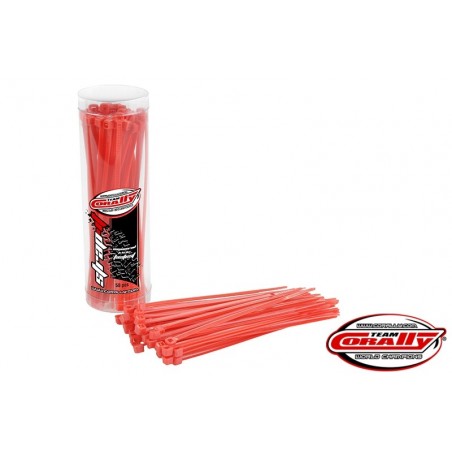 Kabelbinder - Kabelbinder Rilsan rot - 2,5x100mm - 50 Stück - Team Corally - FLASH RC