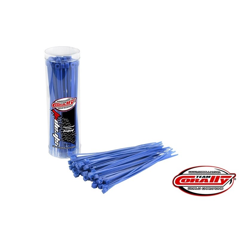 Kabelbinder - Kabelbinder Rilsan blau - 2,5x100mm - 50 Stück - Team Corally - FLASH RC