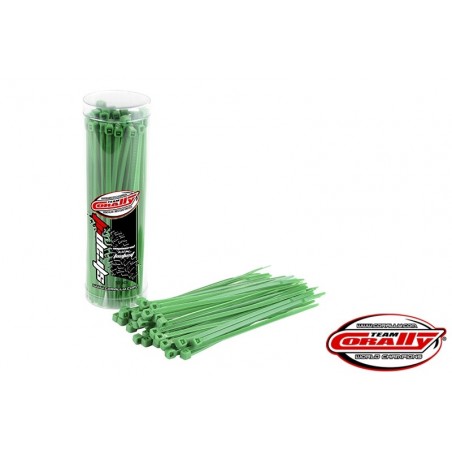 Fascette - Fascette Rilsan verdi - 2,5x100mm - 50 pz - Team Corally - FLASH RC