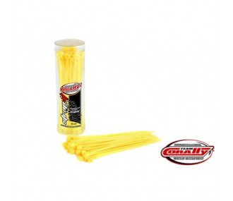 Cable ties - Yellow rilsan cable tie - 2,5x100mm - 50 pcs - Team Corally - FLASH RC