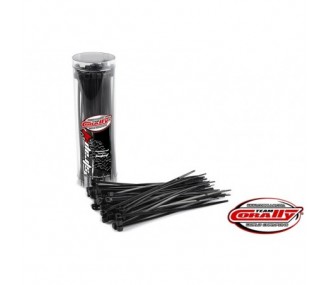 Serres cables - Serre cable rilsan noir - 2,5x100mm - 50 pcs - Team Corally - FLASH RC