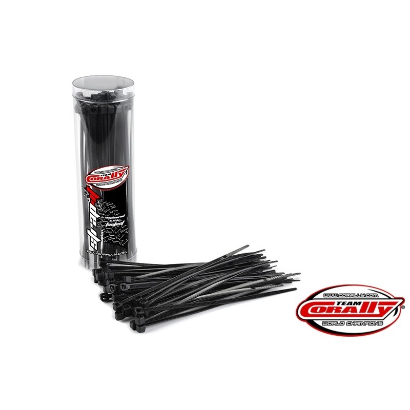 Kabelbinder - Kabelbinder Rilsan schwarz - 2,5x100mm - 50 Stück - Team Corally - FLASH RC