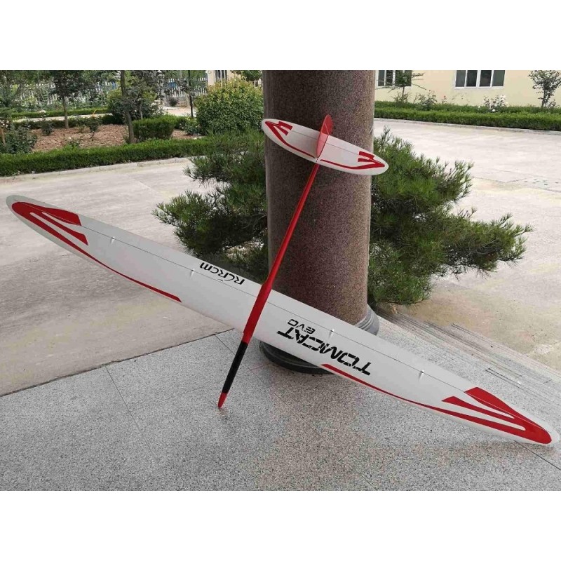 Motoplaneurs RC - E-Tomcat EVO Full carbone env.2.49m blanc & rouge RCRCM - FLASH RC