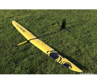 Planeadores RC - Typhoon PLUS todo fibra aprox.2.90m amarillo/negro y blanco RCRCM - FLASH RC