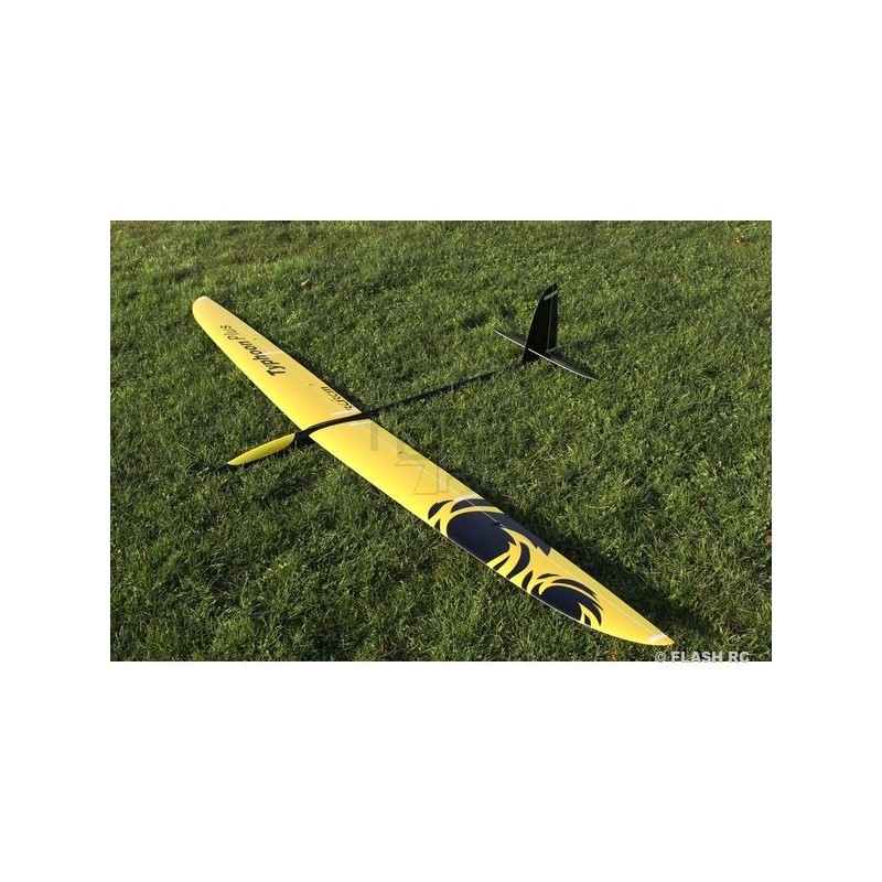 Alianti RC - Typhoon PLUS tutta fibra circa 2,90m giallo/nero e bianco RCRCM - FLASH RC