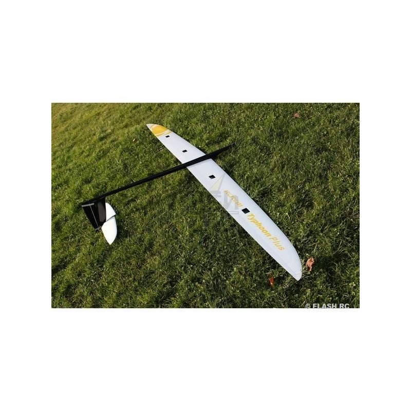 RC-Segelflugzeuge - Typhoon PLUS Vollfaser ca.2.90m gelb/schwarz & weiß RCRCM - FLASH RC