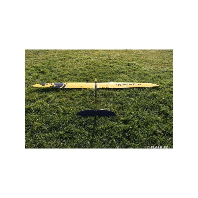 Alianti RC - Typhoon PLUS tutta fibra circa 2,90m giallo/nero e bianco RCRCM - FLASH RC
